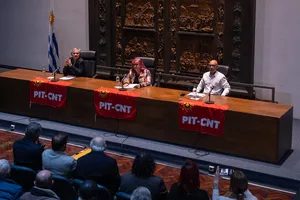 Créditos: Martín Cerchiari (fotografía) / Presidencia de la República (fuente institucional) Presidente Orsi en aniversario de la CNT