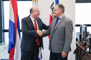 Orsi recibió al presidente del BID