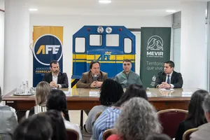 Créditos: Agustina Grenno (fotografía) / Presidencia de la República (fuente institucional) Firma de acuerdo entre Mevir y AFE