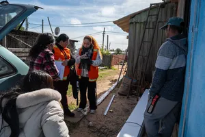 Inicio de censo en el barrio La Colina de la ciudad de Rivera