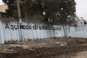 Presidente Orsi en colocación de la piedra fundacional del Nuevo Estadio Belvedere