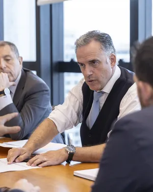 Créditos: Camilo Dos Santos (fotografía) / Presidencia de la República (fuente institucional) Orsi recibió a Confederación de Cámaras Empresariales