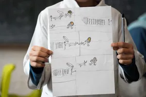 Bicentenario Florida: Talleres de caricatura en escuela n°47 y liceo n°2