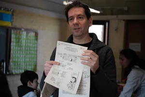 Bicentenario Florida: Talleres de caricatura en escuela n°47 y liceo n°2