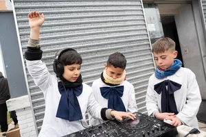 Celebración del Día del Niño en Plaza de Deporte n.° 10 de Cerro Norte