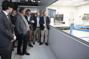 Presidente Orsi en inauguración de instalaciones de Epic Aerospace en Zonamerica