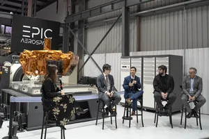 Presidente Orsi en inauguración de instalaciones de Epic Aerospace en Zonamerica
