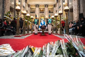 Presidente Orsi asistió al velatorio de Ruben Rada