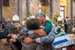 Presidente Orsi asistió al velatorio de Ruben Rada