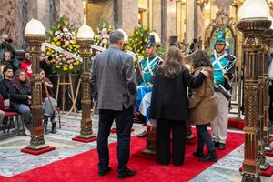 Presidente Orsi asistió al velatorio de Ruben Rada