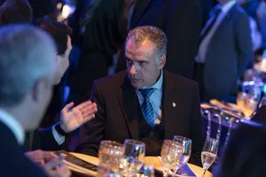 Créditos: Camilo Dos Santos (fotografía) / Presidencia de la República (fuente institucional) Presidente Orsi en cena de gala de Endeavor
