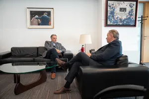 Presidente Orsi recibió a Álvaro Delgado