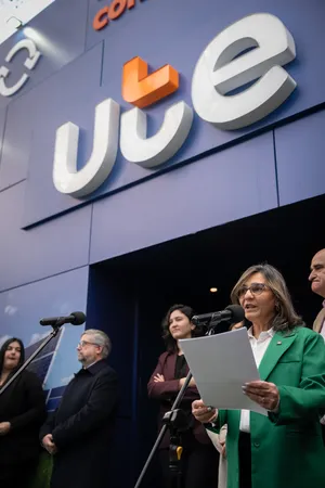 Inauguración del stand de UTE en la exposición Rural del Prado