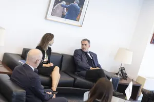 Orsi recibió a vicepresidenta del Banco Mundial para América Latina, Susana Cordeiro.