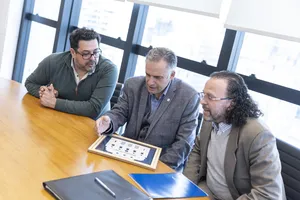 Encuentro del presidente Orsi con el rector de la Udelar, Héctor Cancela