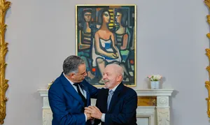 Créditos: Presidencia de la República (fuente institucional) Presidente Orsi se reunió con su par de Brasil, Luis Inácio Lula da Silva.