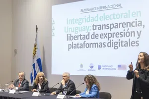 Cosse en seminario Integridad Electoral en Uruguay