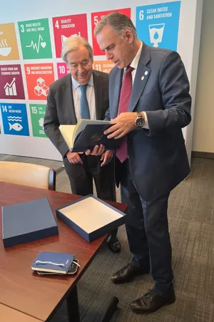 Presidente Orsi se reunió con secretario general de la ONU, António Guterres