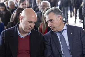Yamandú Orsi en piedra fundamental de nueva planta de OSE