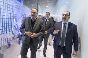 Orsi visitó oficinas de la CAF en Montevideo