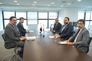 Presidente Orsi recibió a canciller de Qatar