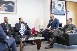 Presidente Orsi recibió a canciller de Qatar