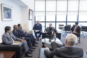 Presidente Orsi recibió a canciller de Qatar