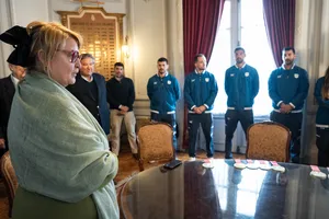 Ministra Lazo recibió a atletas que participaron en Juegos Odesur