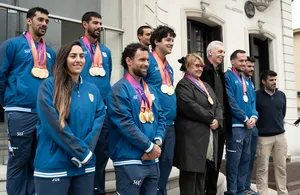 Ministra Lazo recibió a atletas que participaron en Juegos Odesur