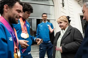 Ministra Lazo recibió a atletas que participaron en Juegos Odesur