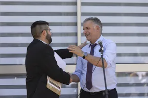 Orsi asistió a conmemoración del 114.° aniversario del liceo Tomás Berreta en Canelones