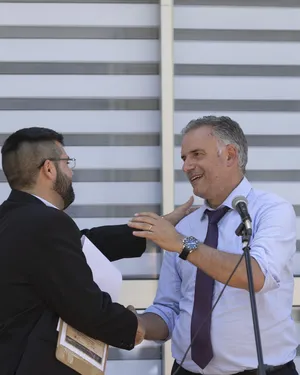 Orsi asistió a conmemoración del 114.° aniversario del liceo Tomás Berreta en Canelones