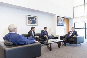Créditos: Camilo Dos Santos (fotografía) / Presidencia de la República (fuente institucional) Presidente Yamandú Orsi recibió al presidente del principado de Asturias