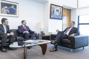 Créditos: Camilo Dos Santos (fotografía) / Presidencia de la República (fuente institucional) Presidente Yamandú Orsi recibió al presidente del principado de Asturias