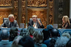 Créditos: Federico Rodríguez (fotografía) / Presidencia de la República (fuente institucional) Orsi asistió a presentación del libro ¡Fuera de Discurso! Los Políticos toman la pluma
