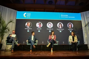 Créditos: Presidencia de la República (fuente institucional) Disertación de Gabriel Oddone durante el Foro de Capital Privado 2026