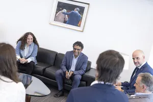 Créditos: Camilo Dos Santos (fotografía) / Presidencia de la República (fuente institucional) Presidente Orsi recibe a Ben Gomes