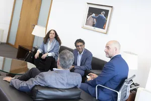 Créditos: Camilo Dos Santos (fotografía) / Presidencia de la República (fuente institucional) Presidente Orsi recibe a Ben Gomes