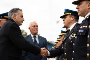 Orsi en ceremonia del Ministerio del Interior