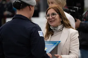 Orsi en ceremonia del Ministerio del Interior