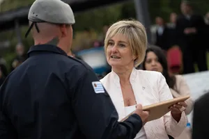 Orsi en ceremonia del Ministerio del Interior