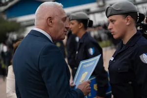 Orsi en ceremonia del Ministerio del Interior