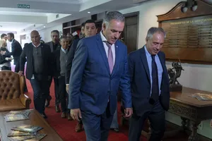 Orsi asistió al acto por el Día de la Construcción