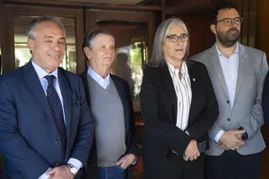 Orsi asistió al acto por el Día de la Construcción