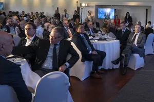 Orsi asistió al acto por el Día de la Construcción