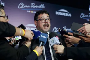 Créditos: Martín Cerchiari (fotografía) / Presidencia de la República (fuente institucional) Inauguración de ferry 100% eléctrico que unirá Uruguay y Argentina