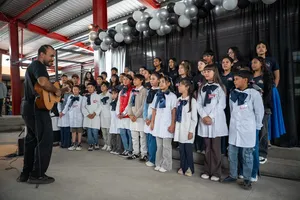 Orsi asistió a inauguración del nuevo edificio del liceo rural de San Antonio