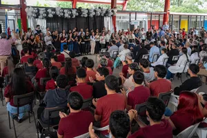 Orsi asistió a inauguración del nuevo edificio del liceo rural de San Antonio